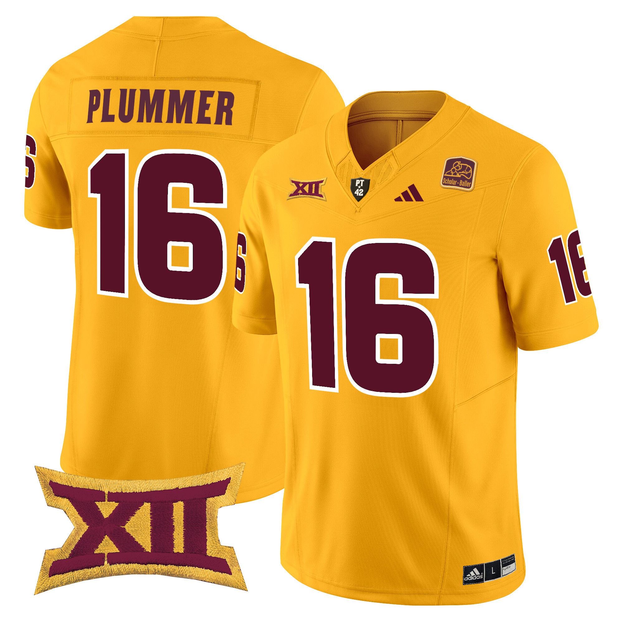 Men Arizona State Sun Devils #16 Plummer Yellow 2024 Vapor Limited NCAA Jersey->ncaa teams->NCAA Jersey